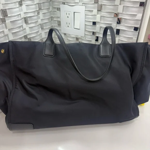 Tory Burch Black Nylon Tote - Picture 2 of 7